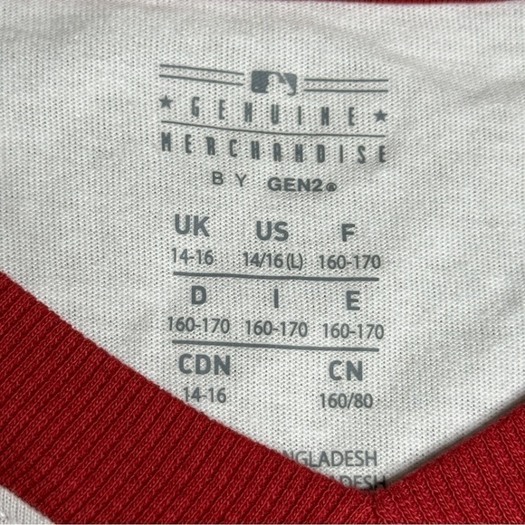 Gen2 MLB D Backs v neck tee short sleeves kids NWT Large - Picture 4 of 5